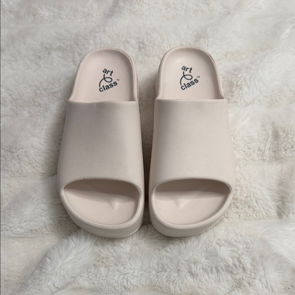 Beige Platform Sandals
